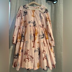 Pink Chicken cowgirl dress